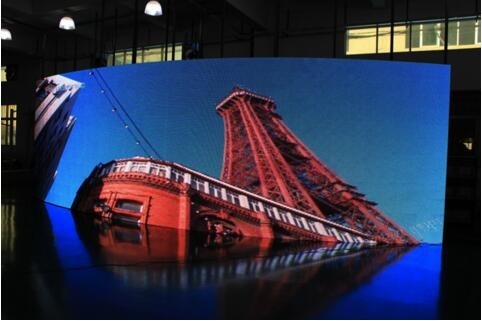 P4 Indoor & Outdoor Full Color Led Display / Curved HD Led Display Wide Angle Viewing