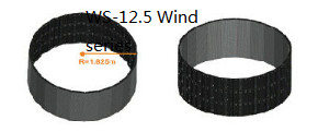WS - 12.5 video Curtain LED Display Full Color , 18 -35% transparency