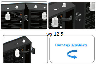 WS - 12.5 video Curtain LED Display Full Color , 18 -35% transparency